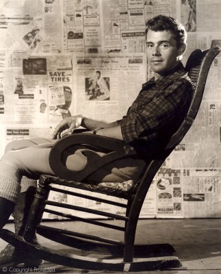 Early Publicity Still, in a Rocking Chair